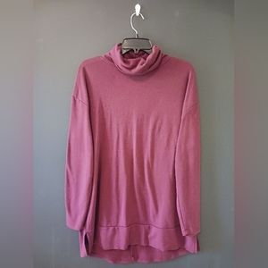 FALLS CREEK WOMEN'S MEDIUM LONG SLEEVE BURGUNDY TURTLE NECK